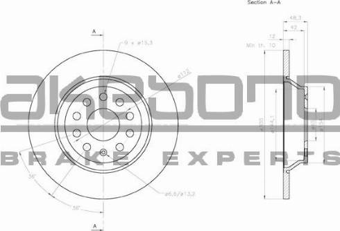 Akebono BN-0061 - Discofreno autozon.pro