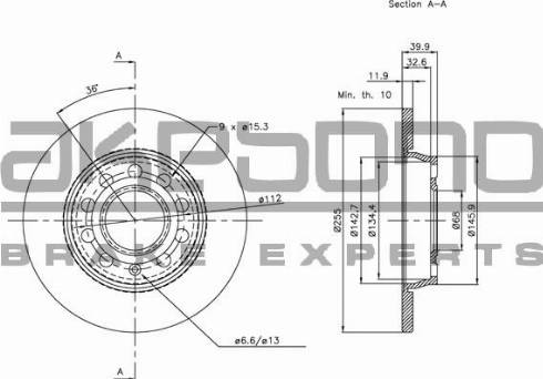 Akebono BN-0063 - Discofreno autozon.pro