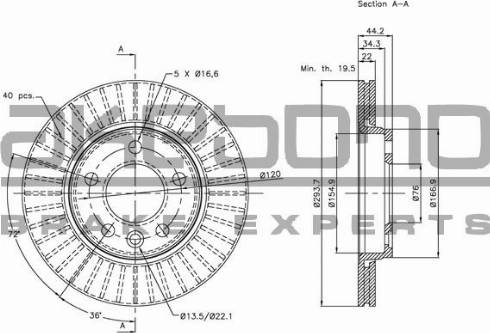 Akebono BN-0062 - Discofreno autozon.pro