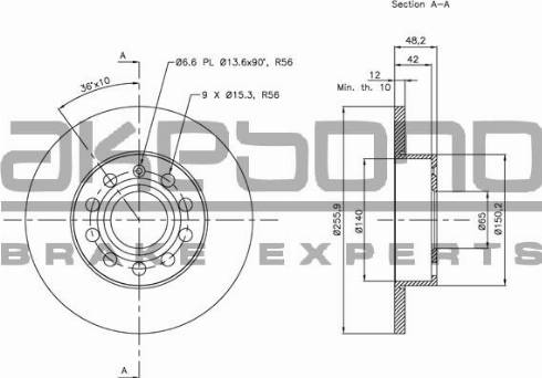 Akebono BN-0009 - Discofreno autozon.pro