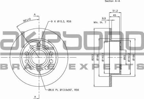 Akebono BN-0005 - Discofreno autozon.pro