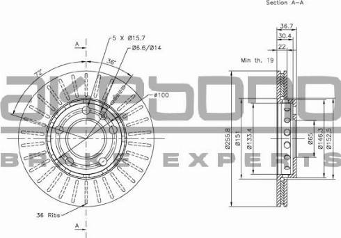 Akebono BN-0003 - Discofreno autozon.pro