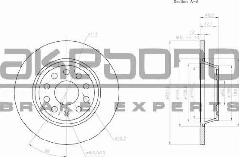 Akebono BN-0007 - Discofreno autozon.pro