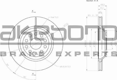 Akebono BN-0017 - Discofreno autozon.pro