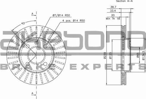 Akebono BN-0083 - Discofreno autozon.pro