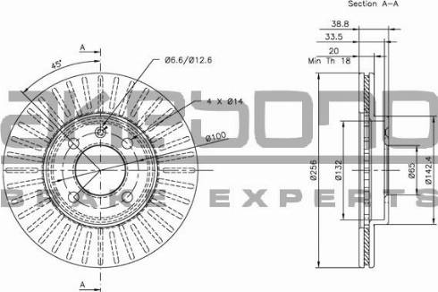 Akebono BN-0034 - Discofreno autozon.pro