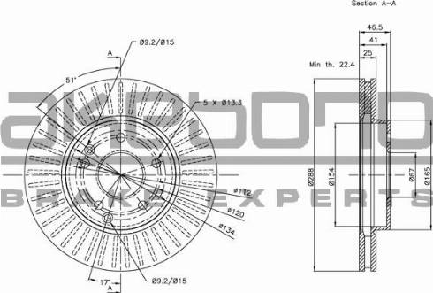 Akebono BN-0030 - Discofreno autozon.pro