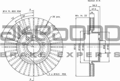 Akebono BN-0037 - Discofreno autozon.pro