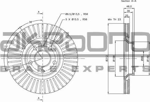 Akebono BN-0024E - Discofreno autozon.pro