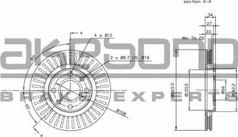 Akebono BN-0028E - Discofreno autozon.pro