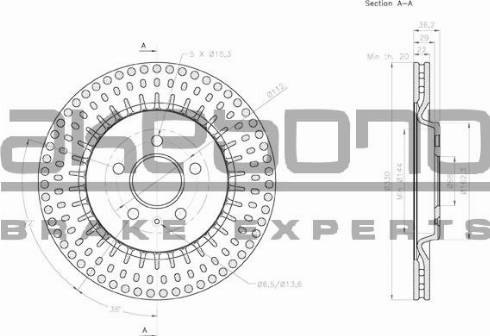 Akebono BN-0073 - Discofreno autozon.pro