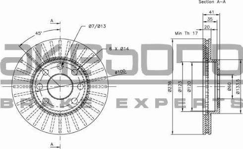 Akebono BN-0102 - Discofreno autozon.pro