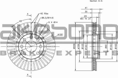 Akebono BN-0107E - Discofreno autozon.pro