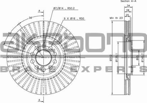 Akebono BN-0115 - Discofreno autozon.pro