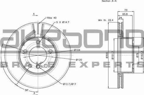 Akebono BN-0111 - Discofreno autozon.pro