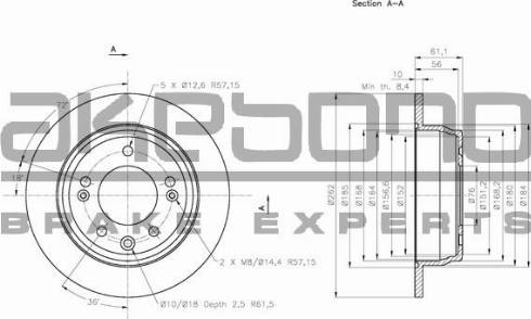 Akebono BN-0118 - Discofreno autozon.pro