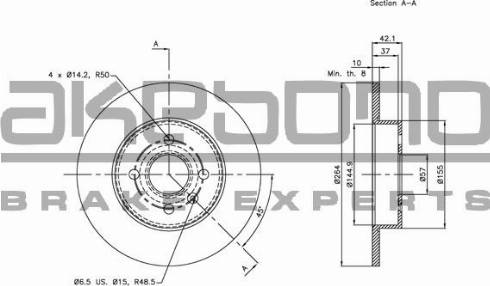 Akebono BN-0113 - Discofreno autozon.pro