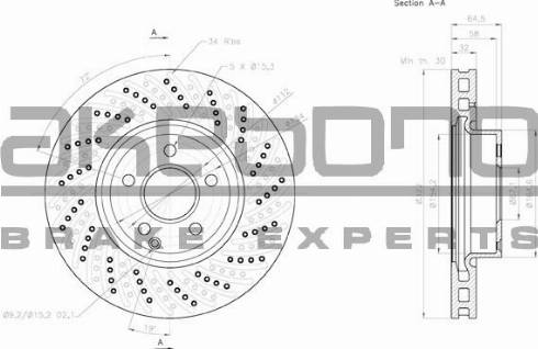 Akebono BN-0112 - Discofreno autozon.pro