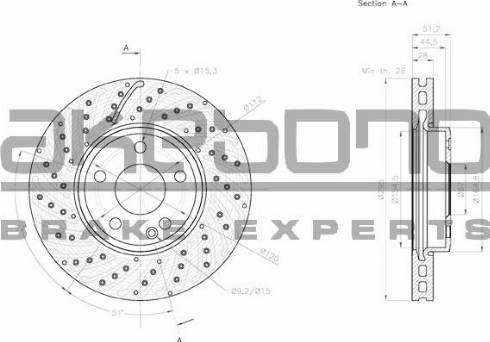 Akebono BN-0139E - Discofreno autozon.pro