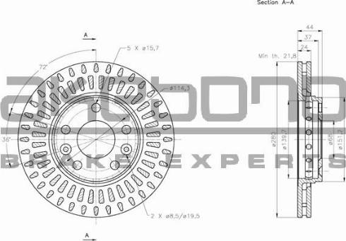 Akebono BN-0131E - Discofreno autozon.pro