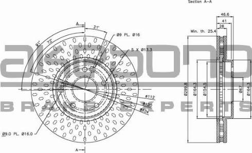 Akebono BN-0138 - Discofreno autozon.pro