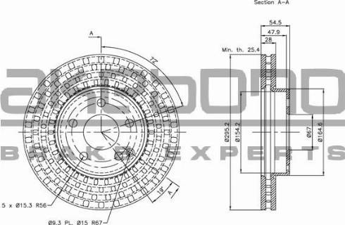 Akebono BN-0127 - Discofreno autozon.pro