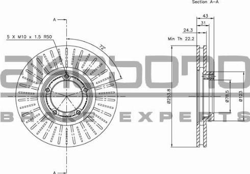 Akebono BN-0179 - Discofreno autozon.pro