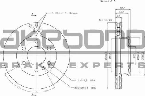 Akebono BN-0174 - Discofreno autozon.pro