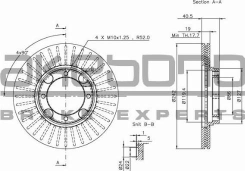 Akebono BN-0851E - Discofreno autozon.pro