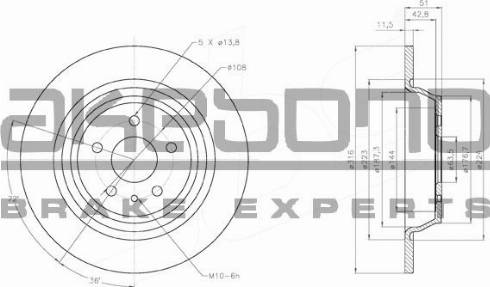 Akebono BN-0853 - Discofreno autozon.pro