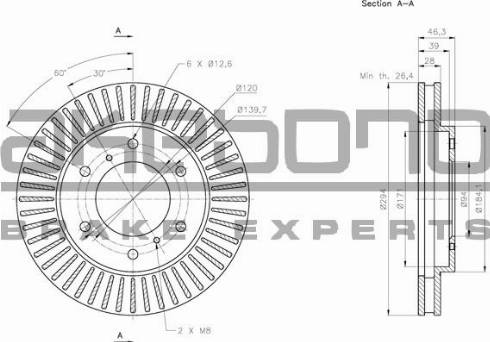 Akebono BN-0808 - Discofreno autozon.pro