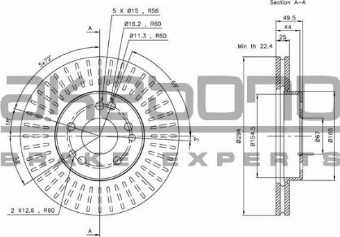 Akebono BN-0880 - Discofreno autozon.pro