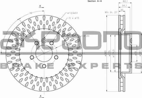 Akebono BN-0839 - Discofreno autozon.pro