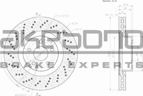 Akebono BN-0834 - Discofreno autozon.pro