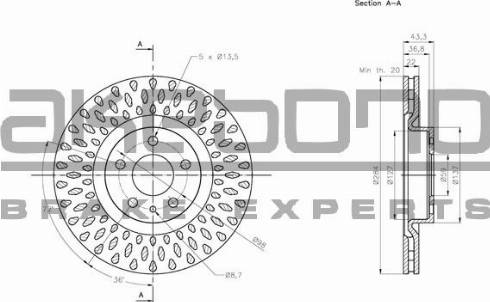 Akebono BN-0837 - Discofreno autozon.pro