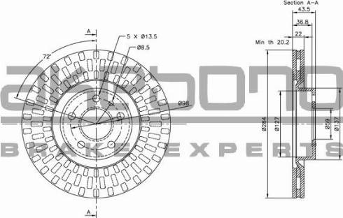 Akebono BN-0396 - Discofreno autozon.pro