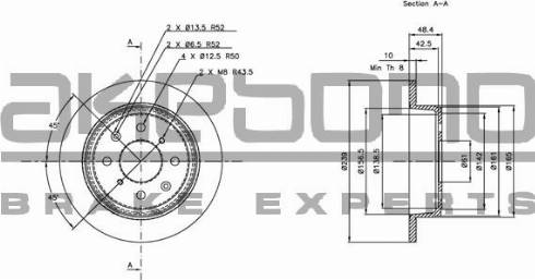 Akebono BN-0392 - Discofreno autozon.pro