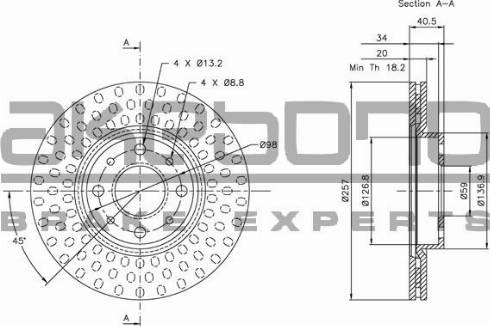 Akebono BN-0359 - Discofreno autozon.pro