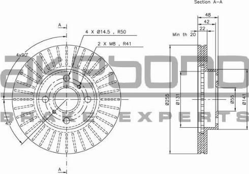 Akebono BN-0351 - Discofreno autozon.pro