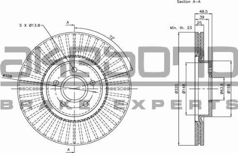 Akebono BN-0353 - Discofreno autozon.pro