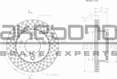 Akebono BN-0364 - Discofreno autozon.pro