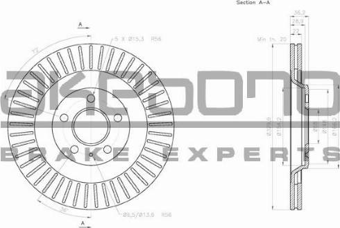 Akebono BN-0365 - Discofreno autozon.pro