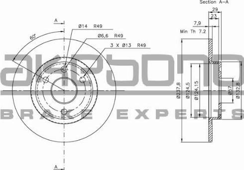 Akebono BN-0317 - Discofreno autozon.pro