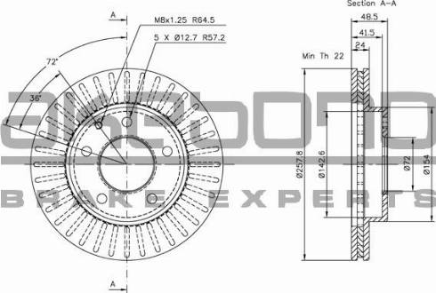 Akebono BN-0320 - Discofreno autozon.pro