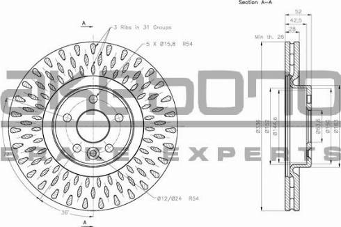 Akebono BN-0372 - Discofreno autozon.pro