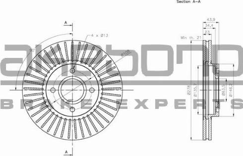 Akebono BN-0290 - Discofreno autozon.pro