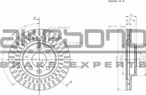 Akebono BN-0259 - Discofreno autozon.pro