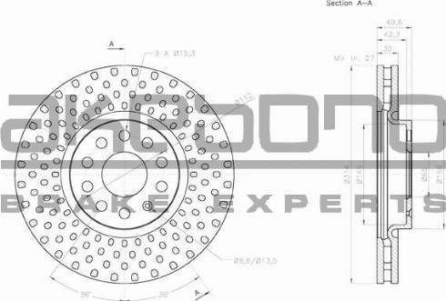 Akebono BN-0268 - Discofreno autozon.pro