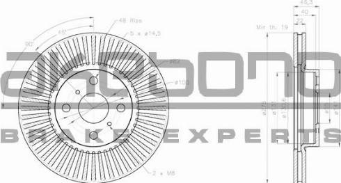 Akebono BN-0267E - Discofreno autozon.pro