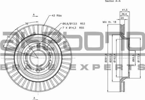 Akebono BN-0200 - Discofreno autozon.pro